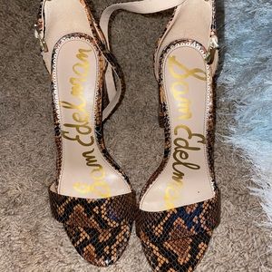 Sam Edelman snake skin heels size 7.5